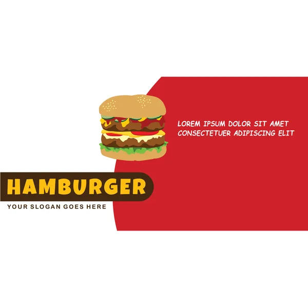 Burger ikony na placu czerwonym tle — Wektor stockowy
