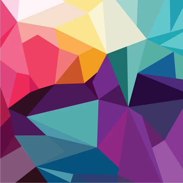 Multicolored triangles drawing — Stockový vektor
