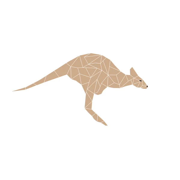 Colorful Kangaroo logo — ストックベクタ