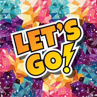 Çok renkli üçgen çizim