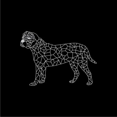 köpek mozaik logosu