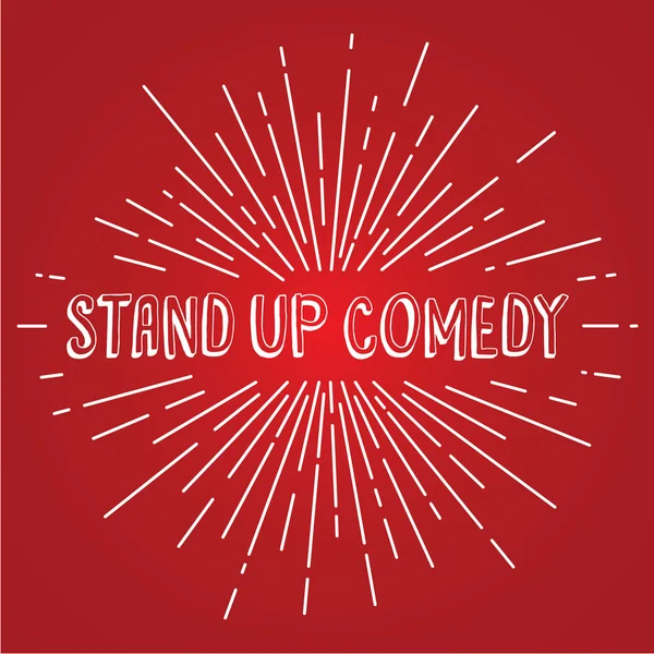 Stand up show de texto de comedia — Archivo Imágenes Vectoriales