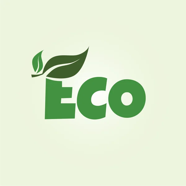 Logo del producto ecológico — Vector de stock
