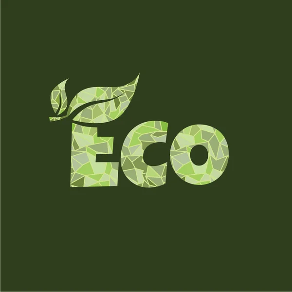 Logo du produit écologique — Image vectorielle