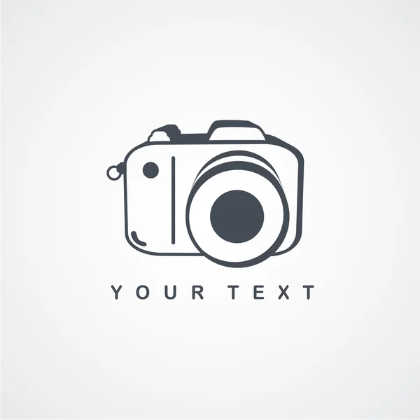 Foto kamera logotyp — Stock vektor