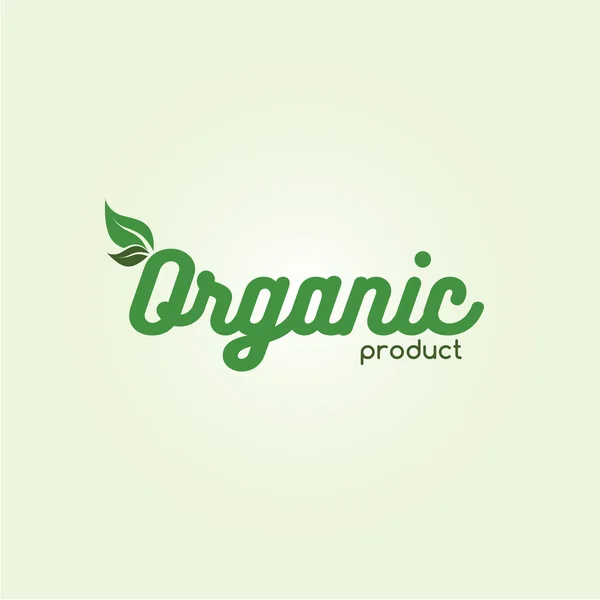 Organic product logo — Stock Vector