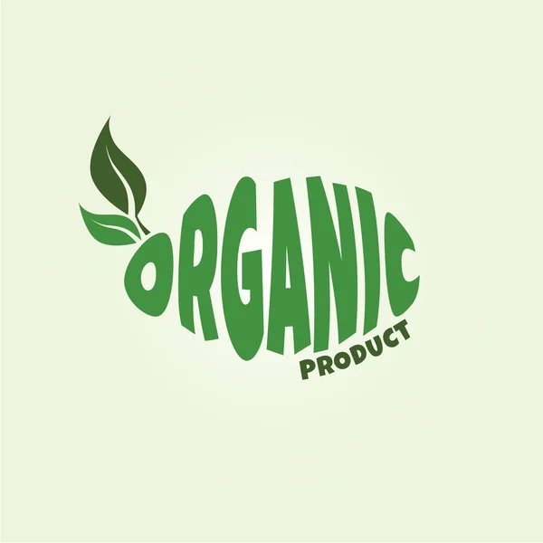Βιολογικό προϊόν λογότυπο — Διανυσματικό Αρχείο