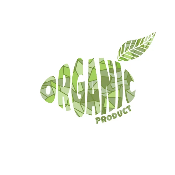 Logotipo producto ecológico — Archivo Imágenes Vectoriales