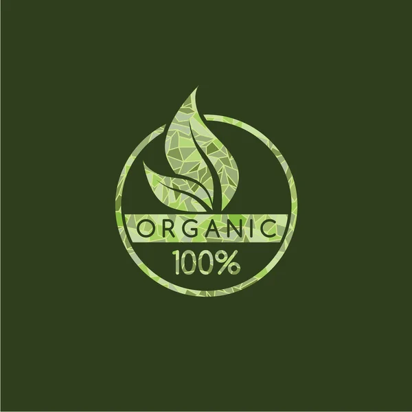Logotipo producto ecológico — Vector de stock