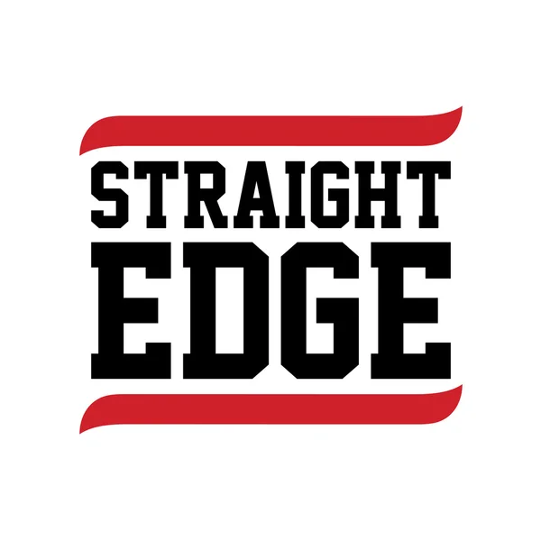 Straight edge text icon — Stock Vector