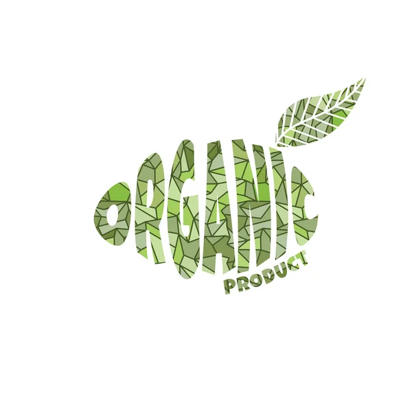 Logotipo producto ecológico — Archivo Imágenes Vectoriales