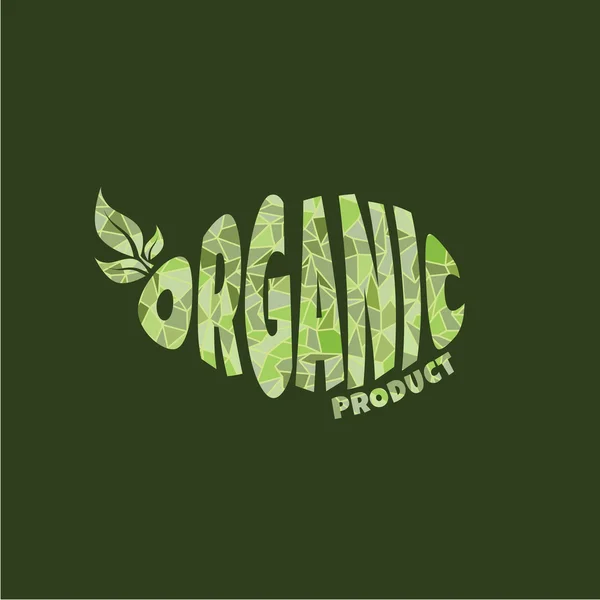 Logotipo producto ecológico — Archivo Imágenes Vectoriales