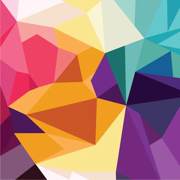 Multicolored triangles drawing — Stock vektor