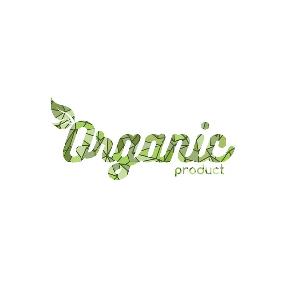 Logotipo producto ecológico — Archivo Imágenes Vectoriales