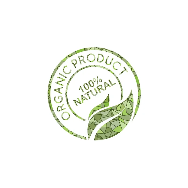 Logotipo producto ecológico — Archivo Imágenes Vectoriales