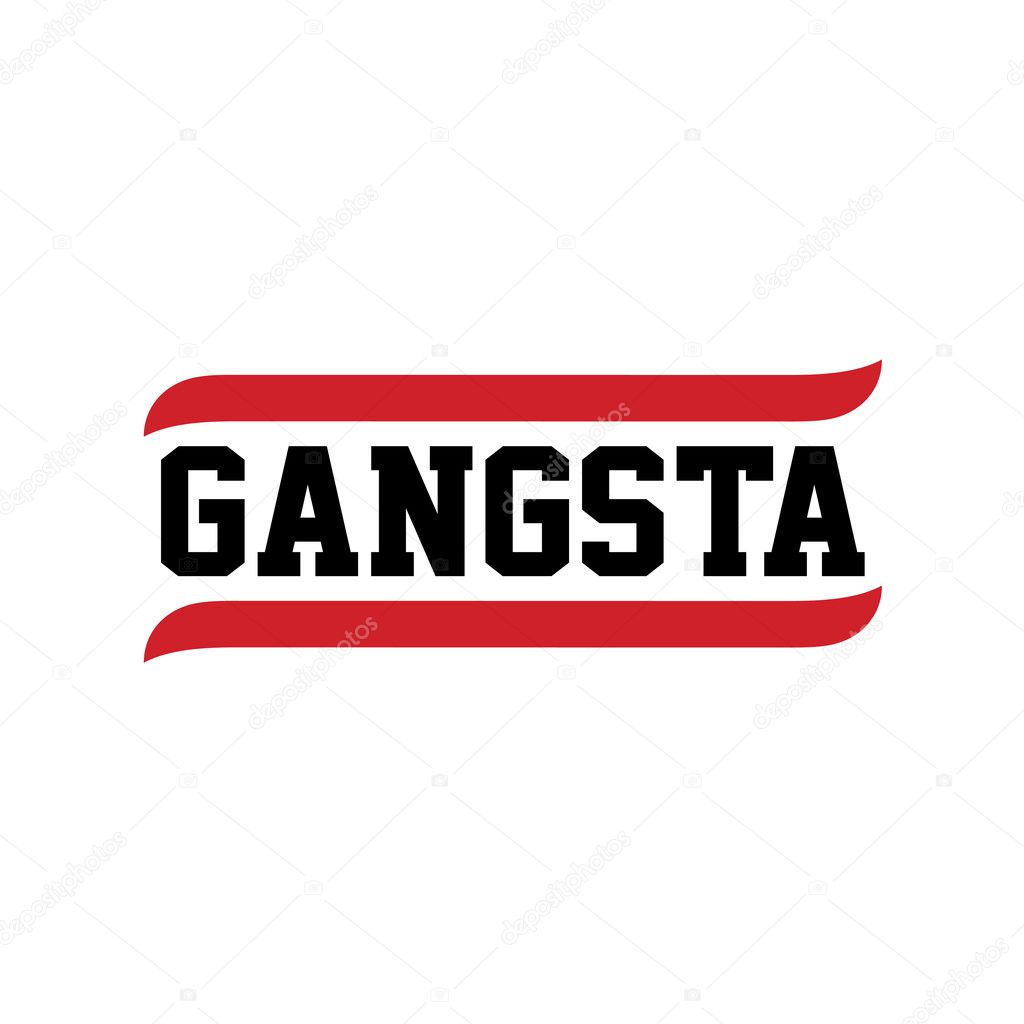 Gangsta text icon Stock Vector Image by ©vectorfirst #127412066