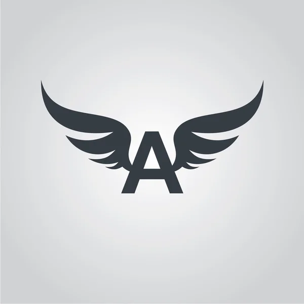 Logo simbolo aviatore — Vettoriale Stock
