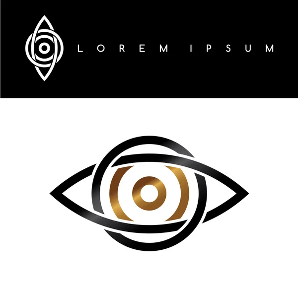 Símbolo do olho ícone do logotipo — Vetor de Stock