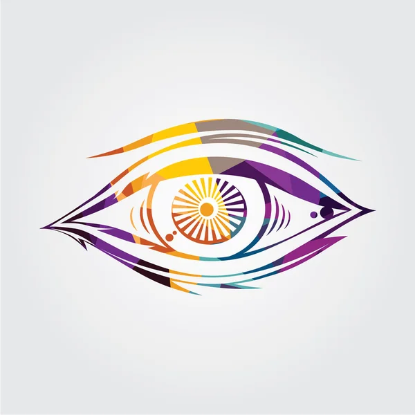 Abstract colourful eye — Stock Vector