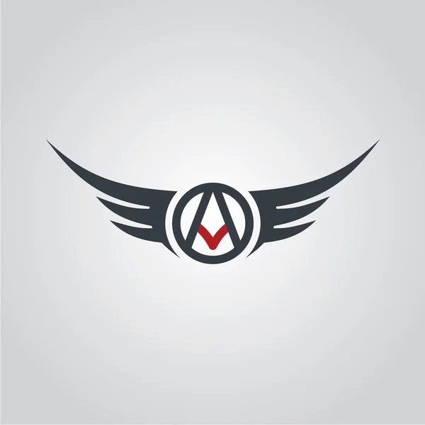 Logo simbolo aviatore — Vettoriale Stock