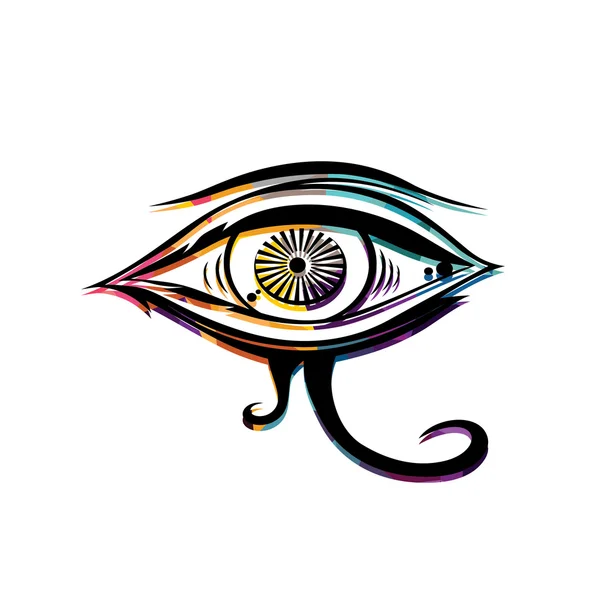 Abstract kleurrijk oog — Stockvector
