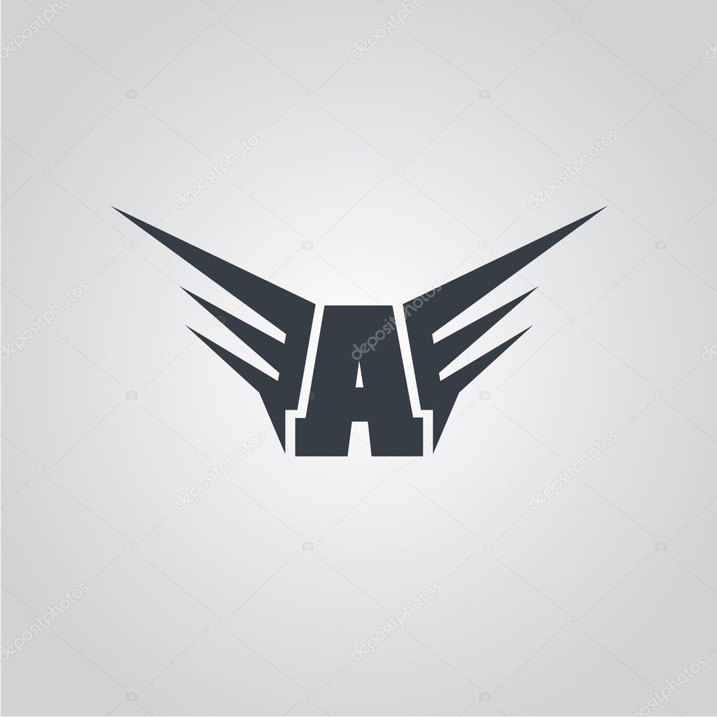 Aviator symbol logo Stock Vector by ©vectorfirst 128504638, image size:1024x1024