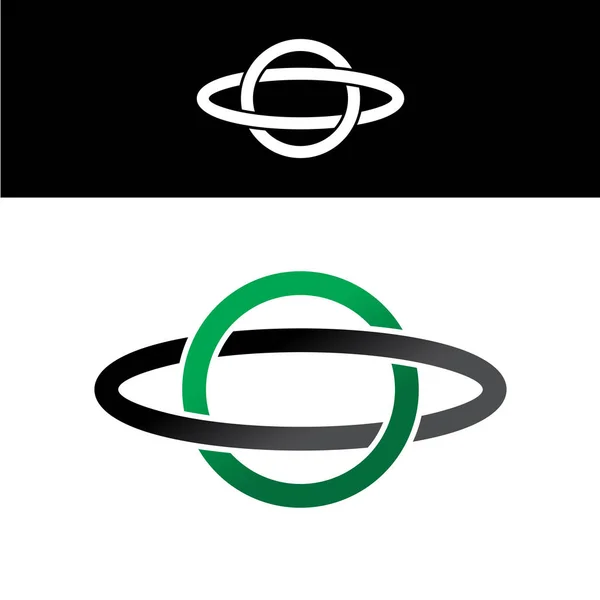 Celtic nakładające się logotyp czarny zielony — Wektor stockowy