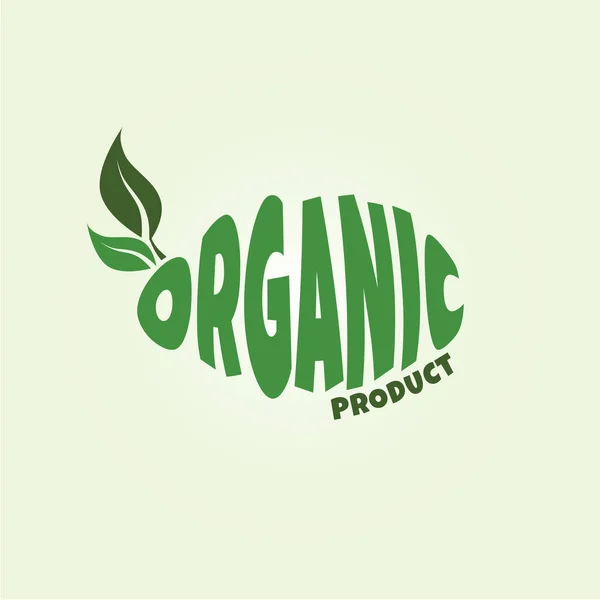 Logotipo do produto biológico — Vetor de Stock