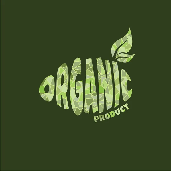 Logotipo del producto ecológico — Archivo Imágenes Vectoriales