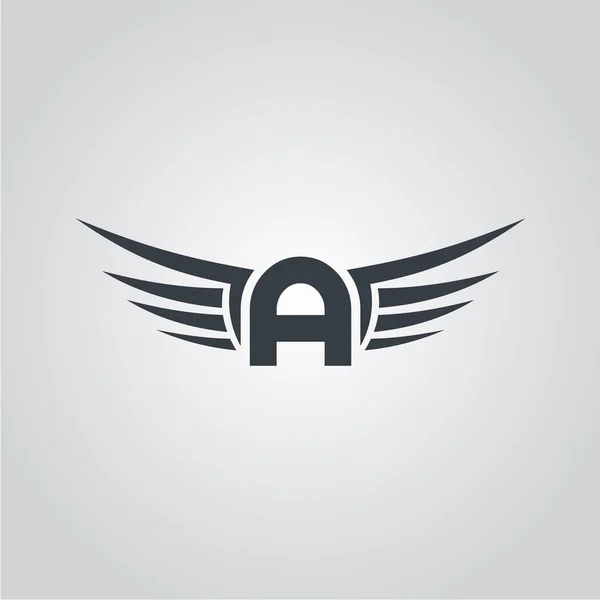 Logotipo del signo del aviador — Vector de stock