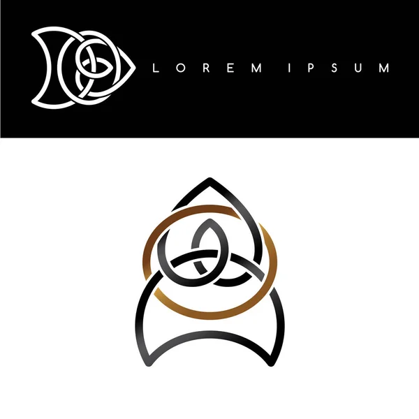 Логотип монохроматичних знаків — стоковий вектор
