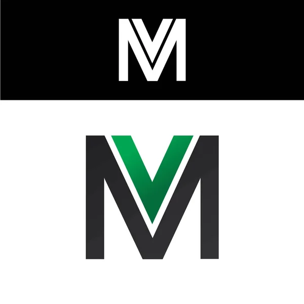 Logotipo de la letra inicial superpuesta — Archivo Imágenes Vectoriales