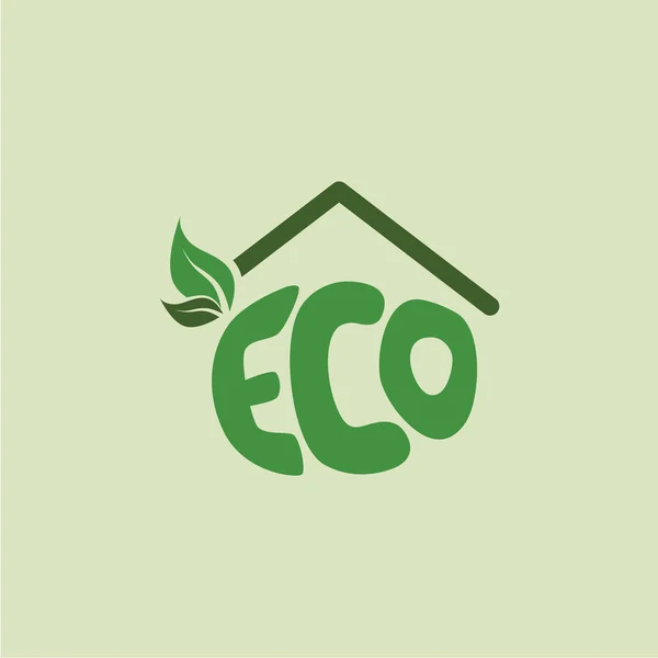 Logotype of eco product — Stock Vector