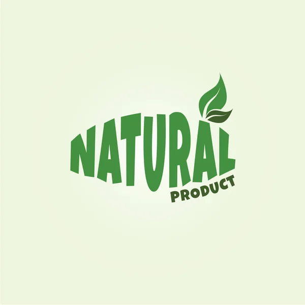 Logo van natuurproduct — Stockvector