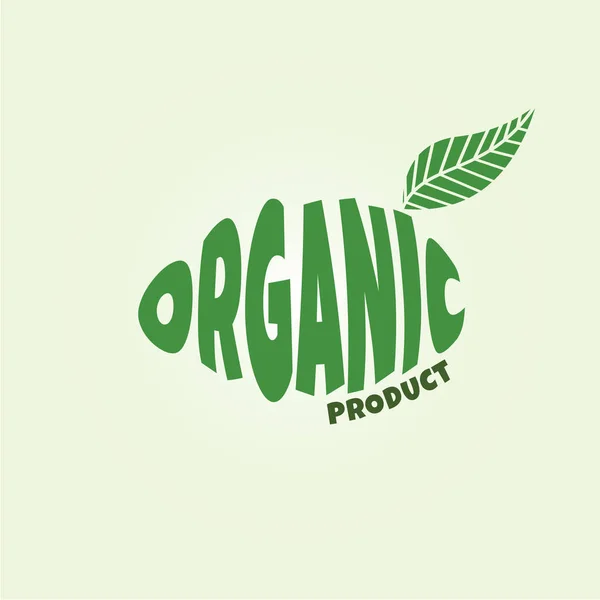 Logo voor biologische producten — Stockvector