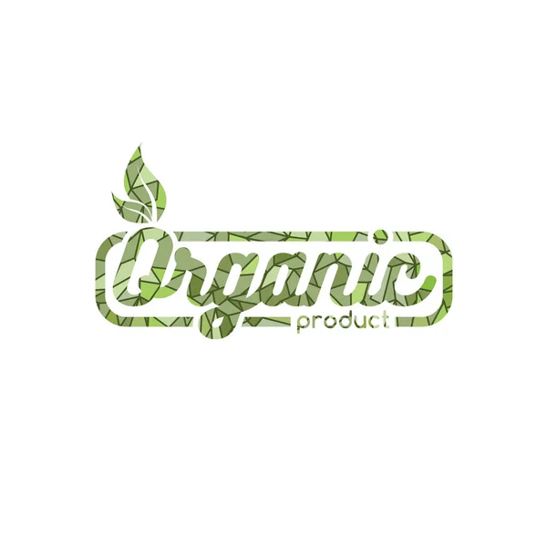 Logotype de produit biologique — Image vectorielle