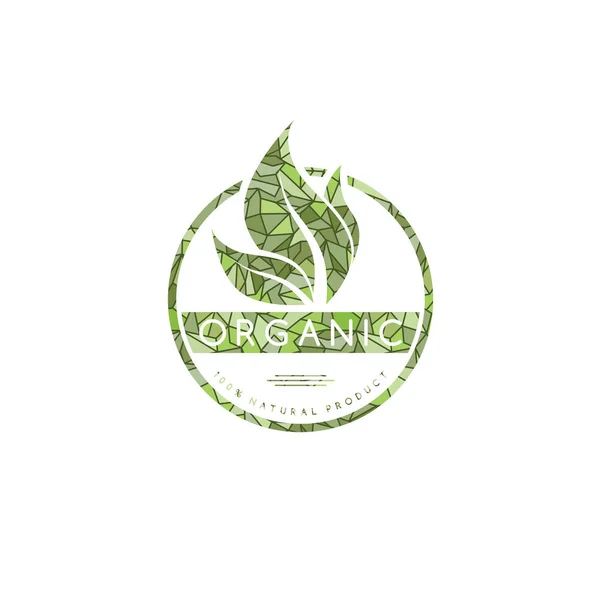 Logotype of organic product — Stock Vector