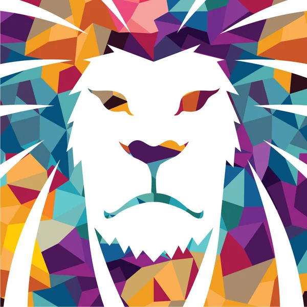 Logo de la tête de lion — Image vectorielle