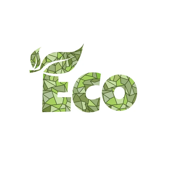 Logo van eco-product — Stockvector