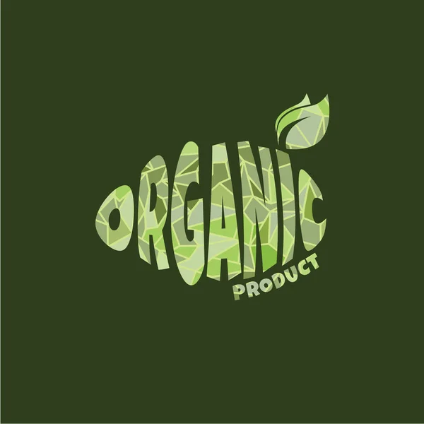 Logotipo del producto ecológico — Archivo Imágenes Vectoriales