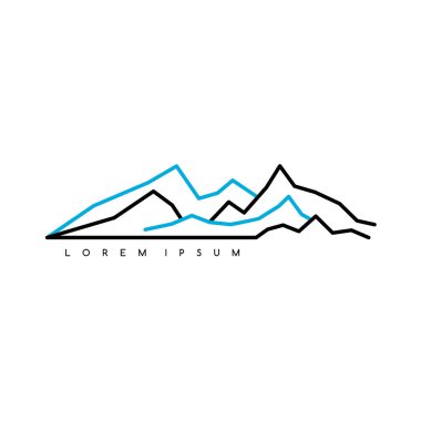 stilize dağlar logosu