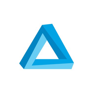 basit bir üçgen logo