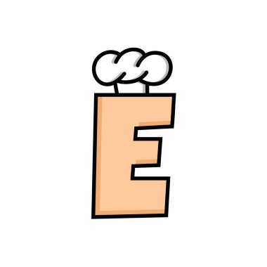 E mektup Şef şapkalı