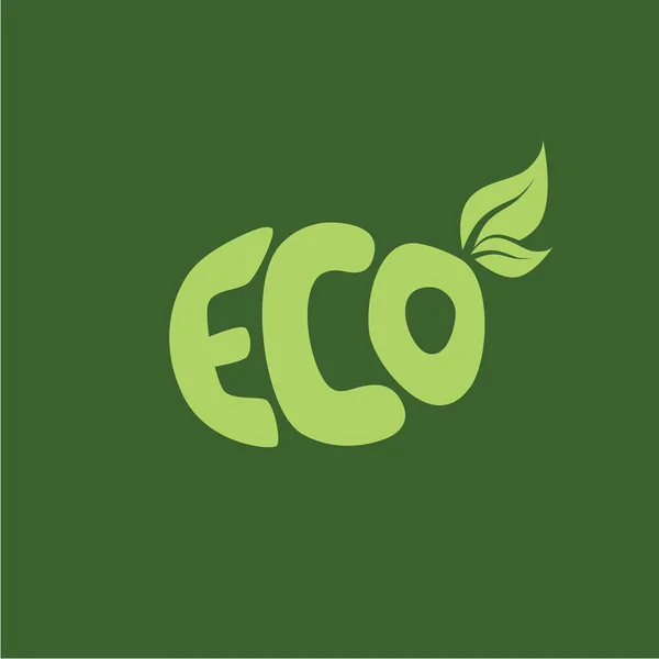 Logotipo Eco amigável — Vetor de Stock