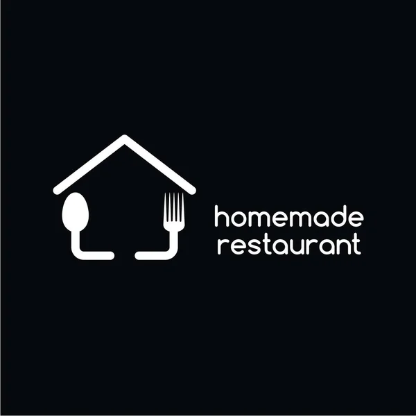 Logo restaurante casero — Archivo Imágenes Vectoriales