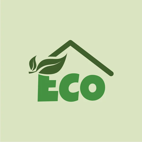 環境に優しいロゴ — ストックベクタ