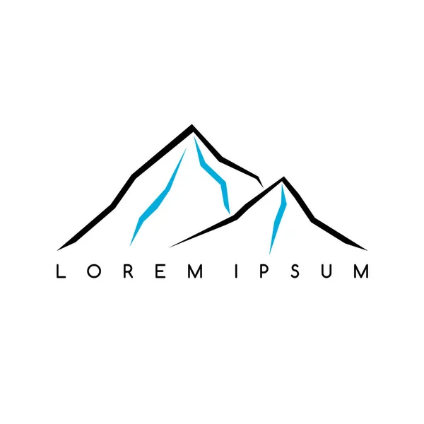 Logo montagne stylisé — Image vectorielle