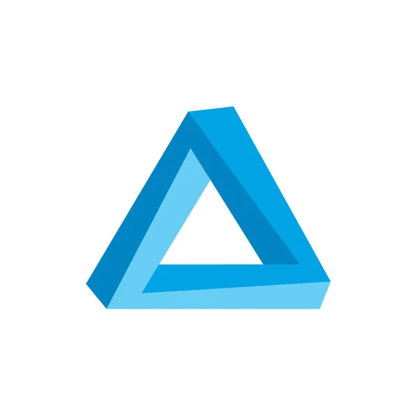 Logotipo triangular simples — Vetor de Stock