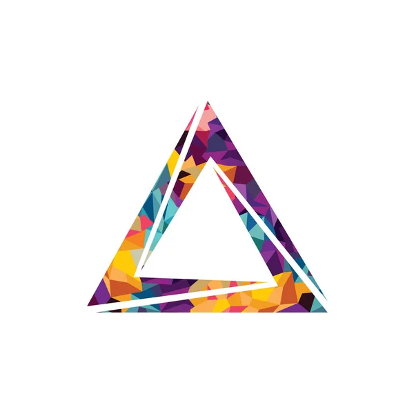 Logotipo triangular simples — Vetor de Stock