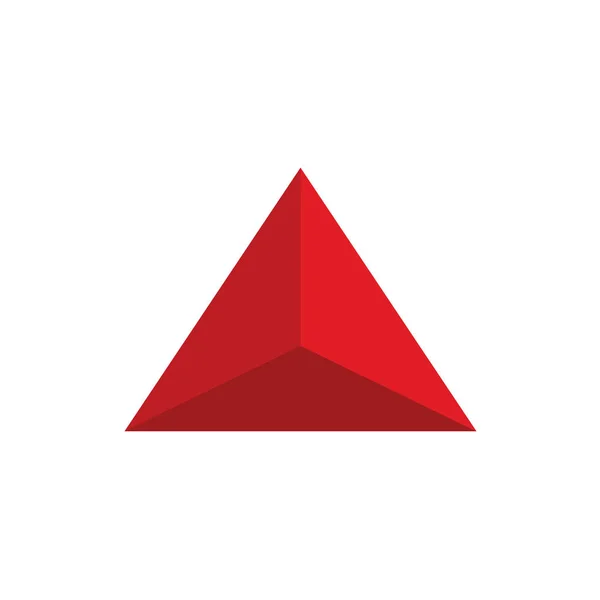 Simple triangular logo — Stock Vector